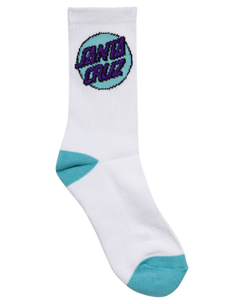 Other Dot Girls Crew Socks (4 Pack) - Rose/White/Turquoise/White