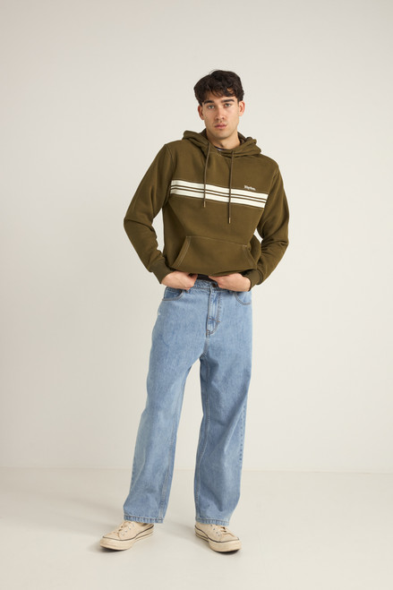 Panel Fleece Hood - Olive