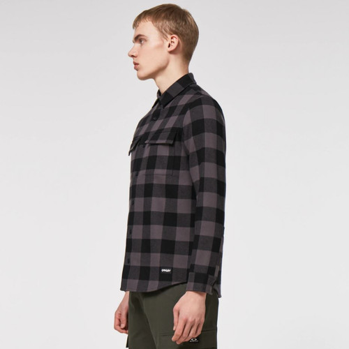 Bear Cozy Flannel - Black/Gray Check