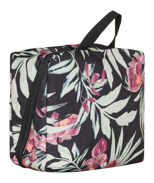 Womens Cute Plane Vanity Case - Anthracite Wind Swept Floral