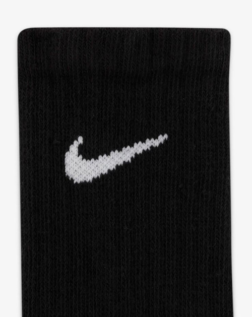 Nike Performance Cushioned Crew Kids' Training Socks (6 Pair) - Black/White