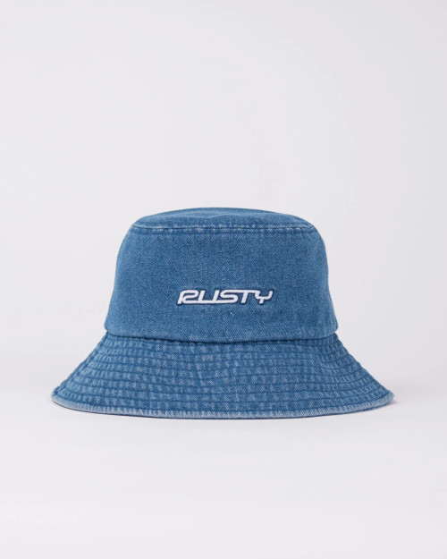 Miss Me Denim Bucket Hat - Blue