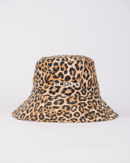 Lennie Leopard Reversible Bucket Hat - Brown