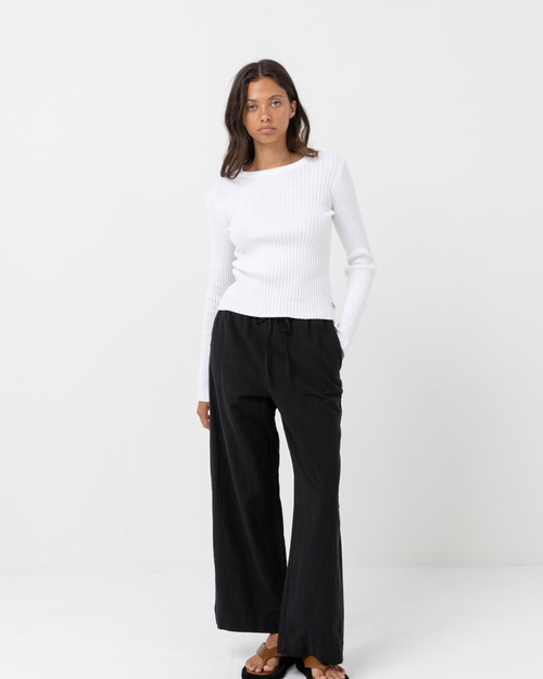 Classic Drawstring Pant - Black