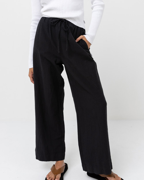 Classic Drawstring Pant - Black