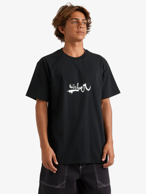 Quiksilver Impaired Logo DNA T-Shirt - Black