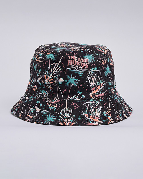 She'll Be Right Reversible Bucket Hat - Black