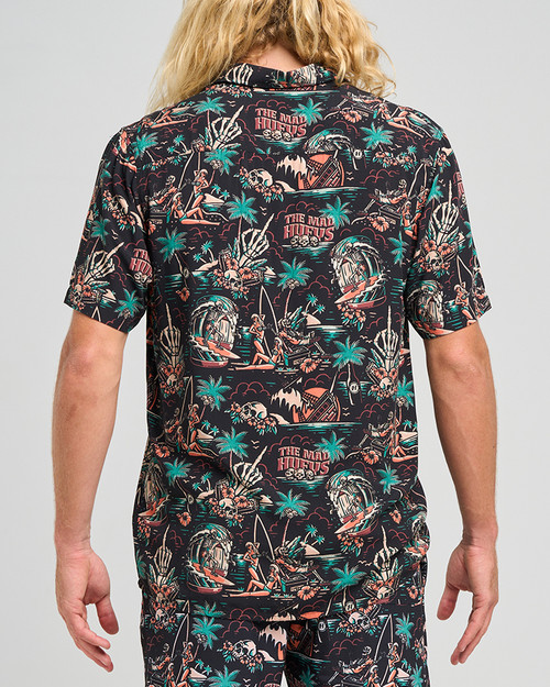 She'll Be Right Ss Woven Shirt - Black