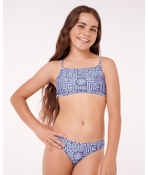 Sunset Luau 3 Piece Set - Blue Sunset Luau 3 Piece Set - Blue