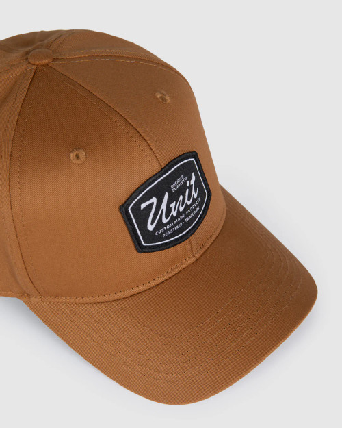 Mack Curve Peak Snapback Cap - Brown