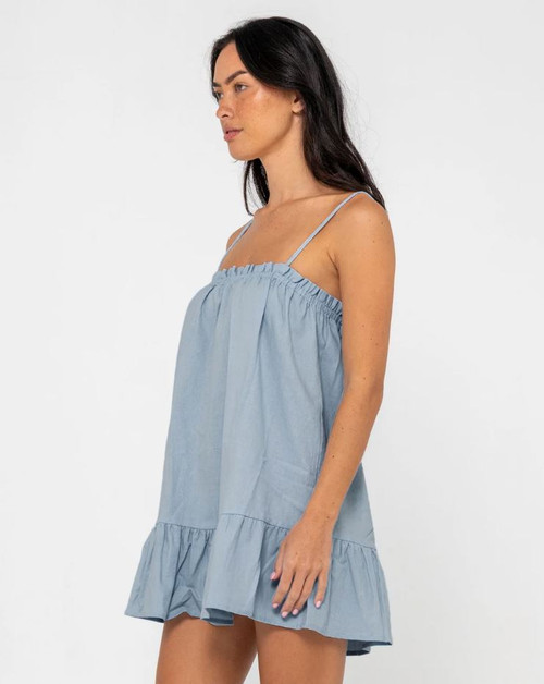 Mary Weather Mini Dress - Retro Blue