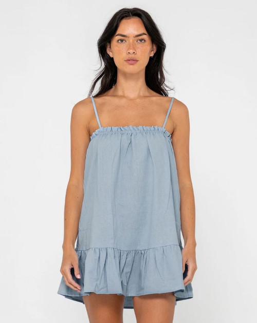 Mary Weather Mini Dress - Retro Blue