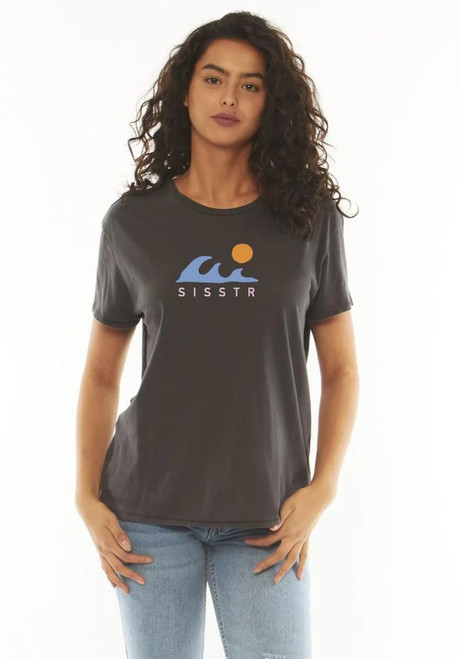 Morning Surf ss Tee - Charcoal