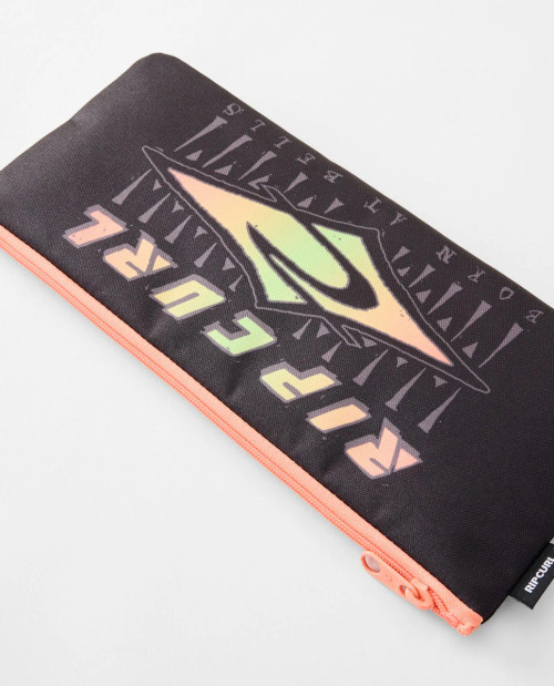 2025 Small Pencil Case - Black/Orange 2025 Small Pencil Case - Black/Orange