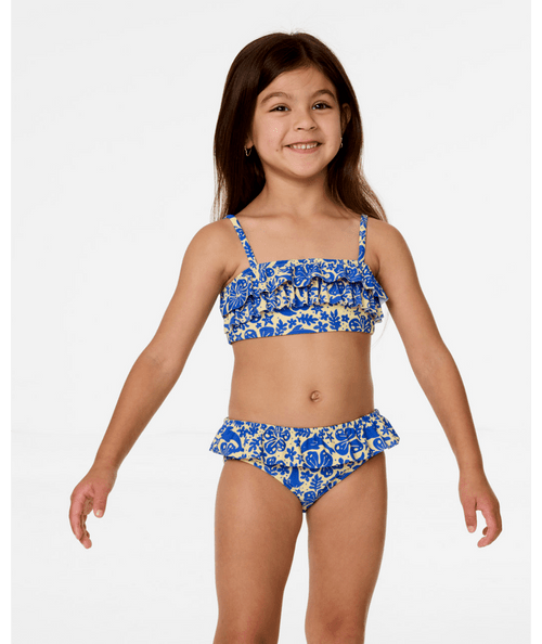 Sun Swell Frill Bikini - Blue Sun Swell Frill Bikini - Blue