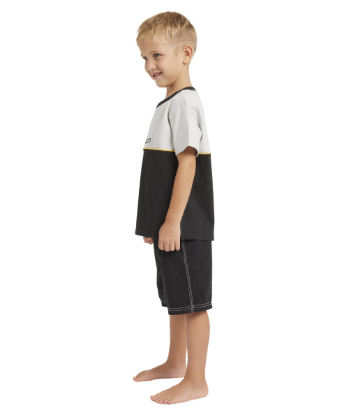 Boys 0-7 Groms Throw On Boardshorts - Black