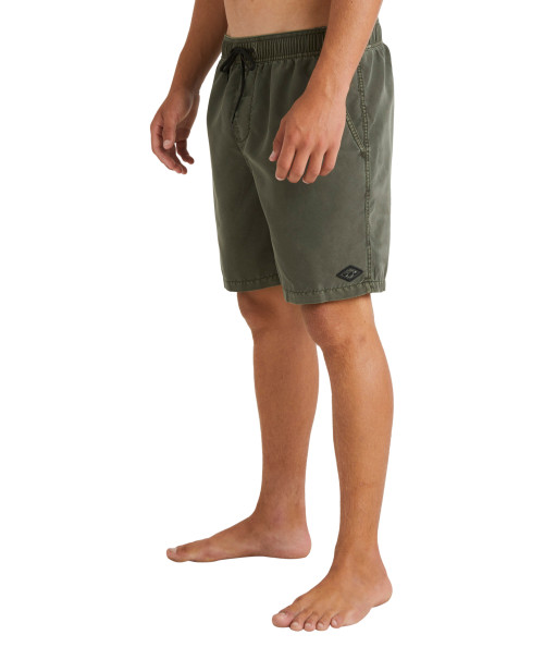 All Day Overdye Layback 17" Boardshorts - Dark Military