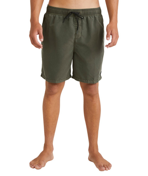 All Day Overdye Layback 17" Boardshorts - Dark Military