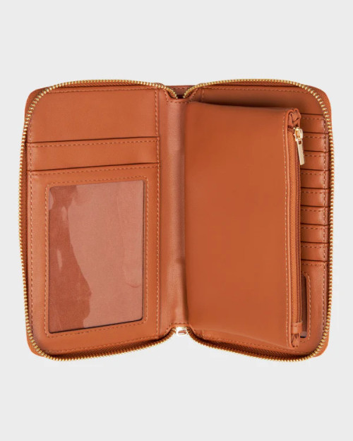 Back In Brooklyn Leather Wallet - Almond