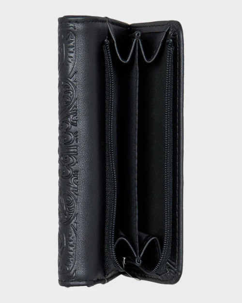 Crazy Diamond Leather Wallet - Anthracite