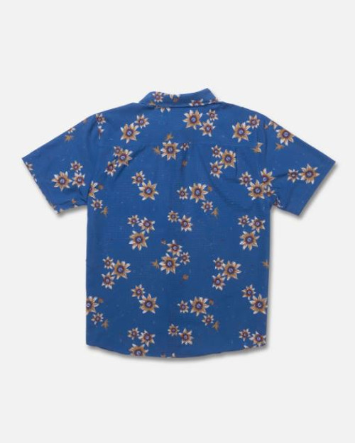 Breezer Perforated Short Sleeve Tech Woven Sun Shirt - Navy