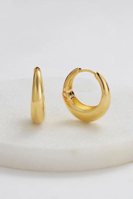 Large Cleo Hoop - Gold