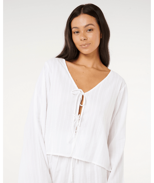 Haze Tie Front L/S Top