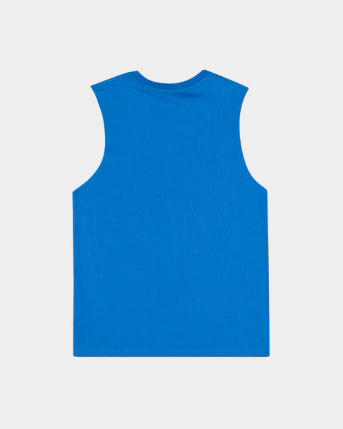 Flame Ringed Dot Boys Muscle T-shirt - Blue