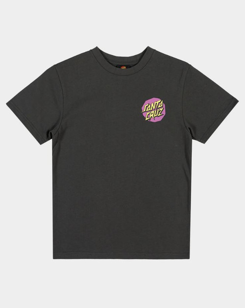 Santa Cruz Boys Meek Scratched Slasher Tee - Onyx