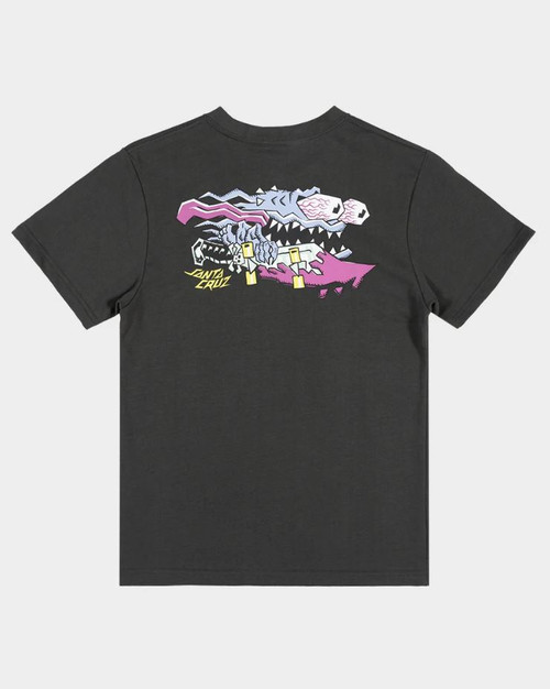 Santa Cruz Boys Meek Scratched Slasher Tee - Onyx