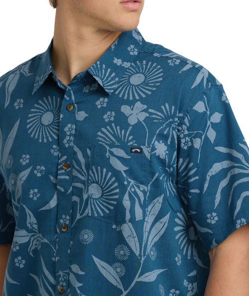 Sundays Short Sleeve Shirt - Blue