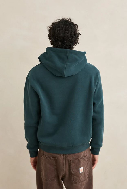Applique Fleece Hoodie - Dark Pine