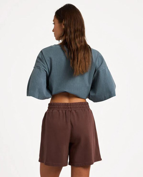 All Day Elastic Waist Shorts - Cacao