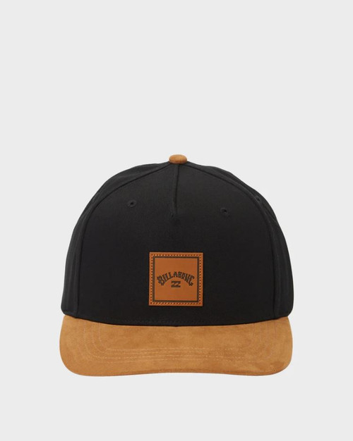 Stacked Snapback - Black and Tan