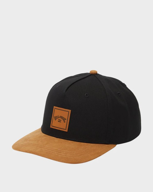 Stacked Snapback - Black and Tan