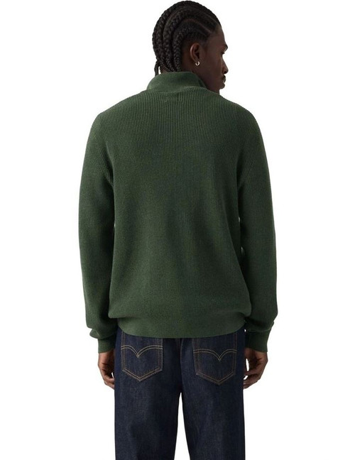 Hm Quarter Zip Sweater - Heather Green