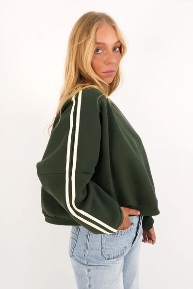 Contrast Sweatshirt - Hunter