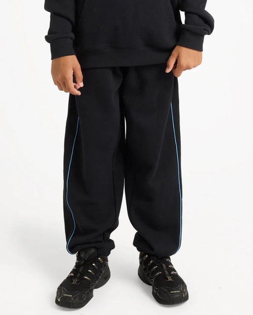 Panelled Trackpants - Black