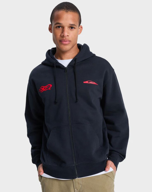Mercury Trident Zip Up Hoodie - Black