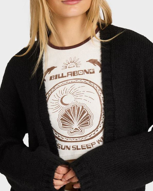 Soft Sun Cardigan - Black Pebble