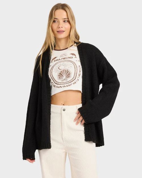 Soft Sun Cardigan - Black Pebble