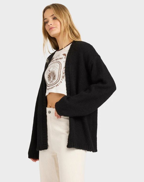Soft Sun Cardigan - Black Pebble