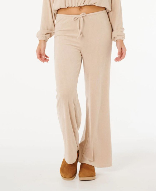 Cosy Cord Wide Leg Pant - Natural