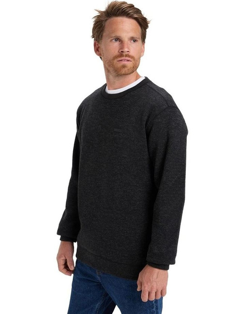 Keller Crew Neck Top - Black Heather