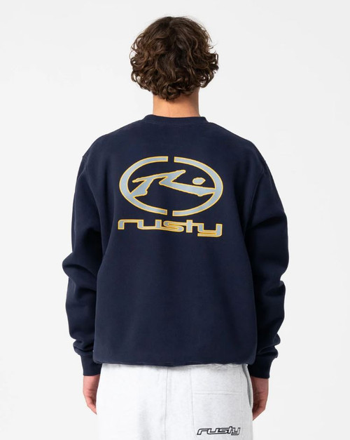 Turbo Crew Fleece - Nacy Blue