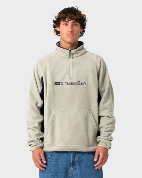 Blizzard Quarter Zip Fleece - Abbey Stone