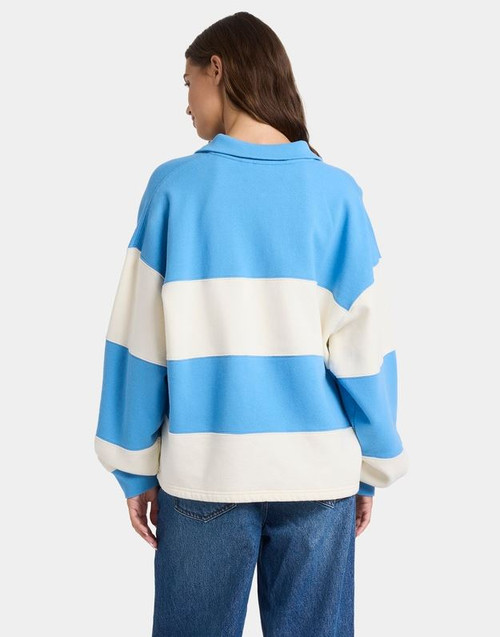 Cross Over Fleece Jumper - Bone