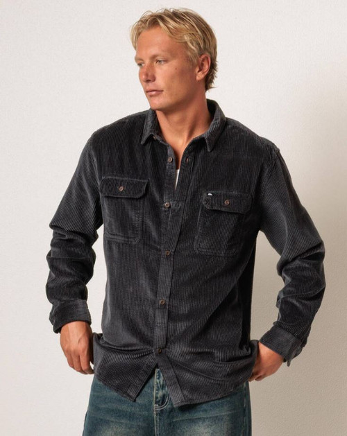 Venture Cord Long Sleeve Shirt - India Ink