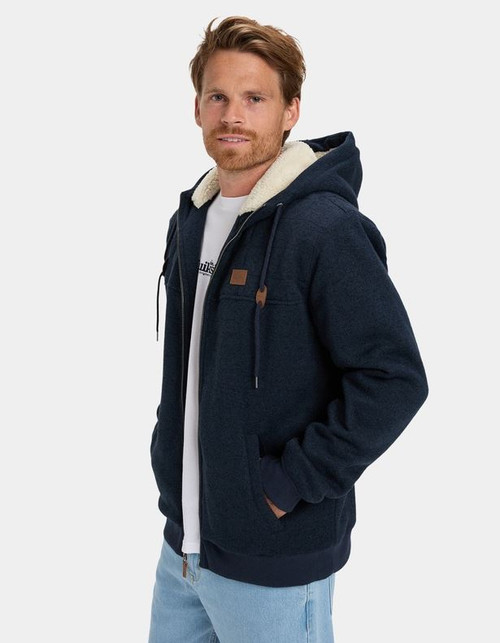 Cypress Keller Zip Up Hoodie - Dark Navy Heather