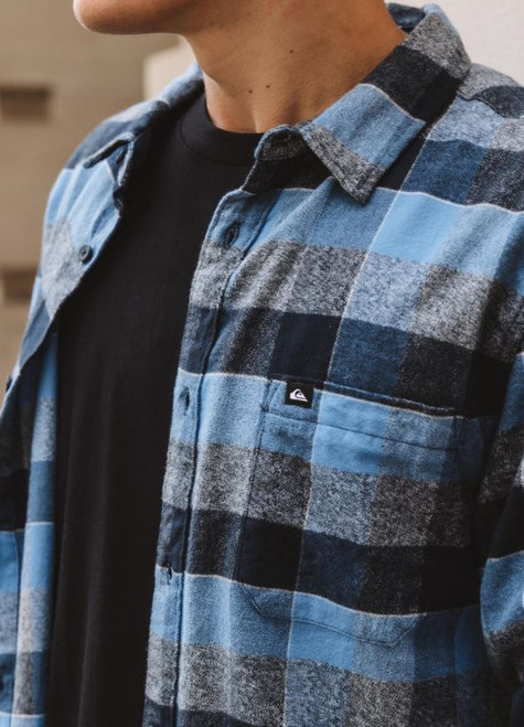 Motherfly Plaid Long Sleeve Shirt - Dark Navy Motherfly